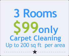 $99 Only - 3 Rooms Carpet Cleaning
